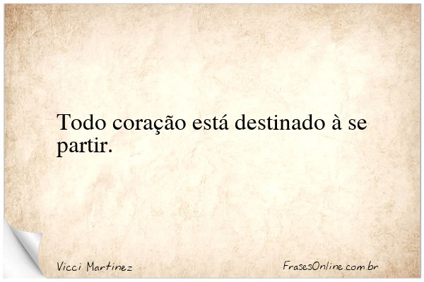 Frase de Vicci Martinez