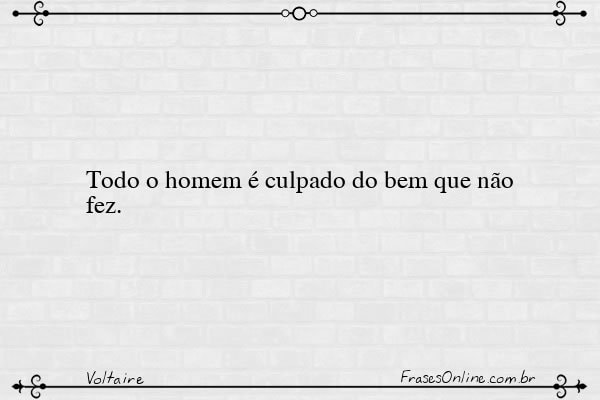 Frase de Voltaire
