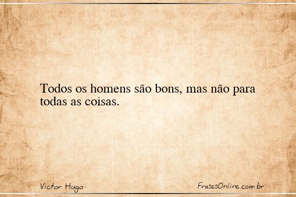 Frase de Victor Hugo