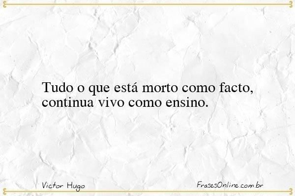 Frase de Victor Hugo