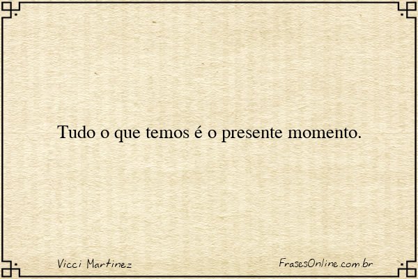 Frase de Vicci Martinez