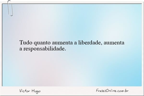 Frase de Victor Hugo