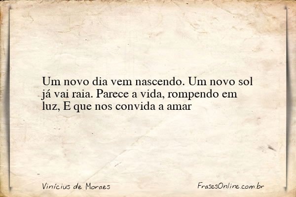 Frase de Vinícius de Moraes