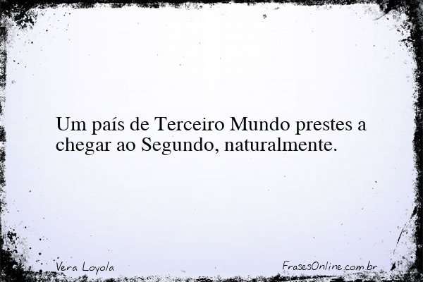 Frase de Vera Loyola