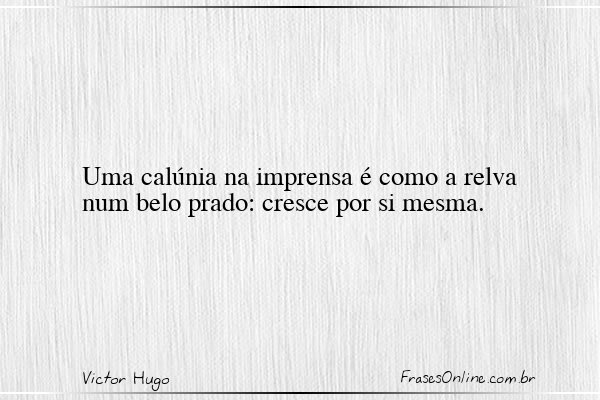 Frase de Victor Hugo