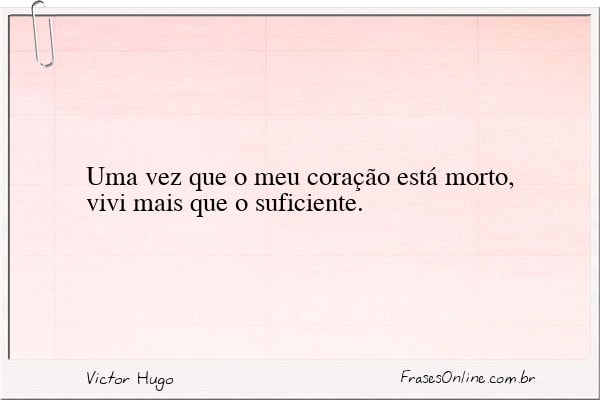 Frase de Victor Hugo
