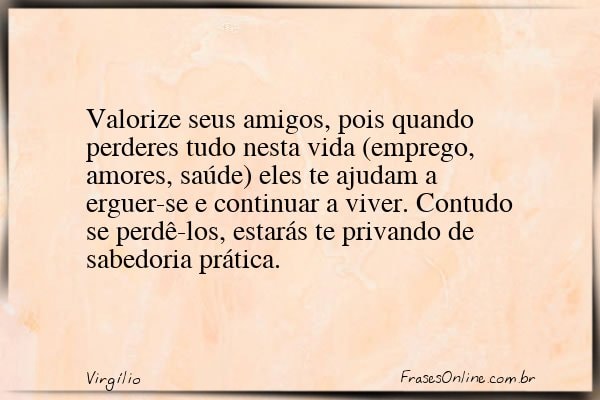 Frase de Virgílio