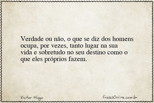 Frase de Victor Hugo