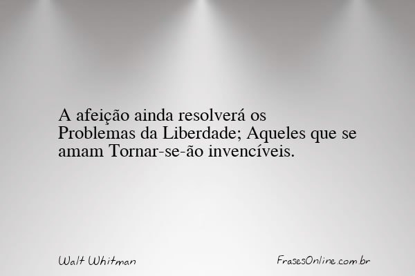 Frase de Walt Whitman