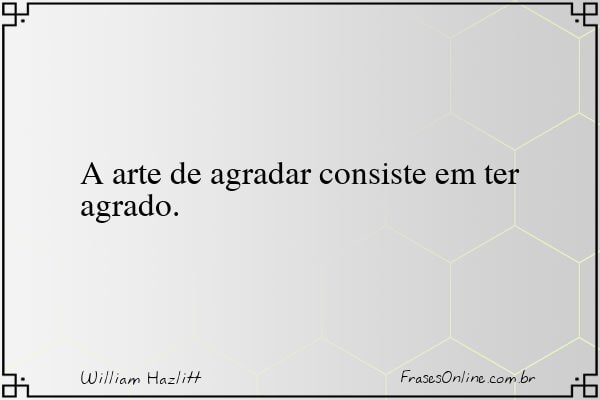 Frase de William Hazlitt