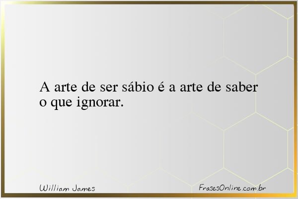 Frase de William James