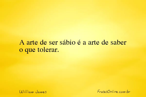 Frase de William James