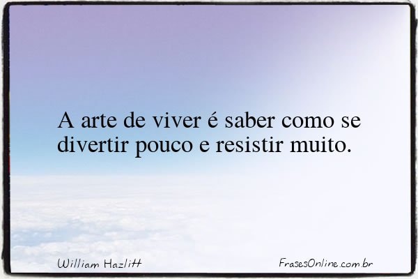 Frase de William Hazlitt