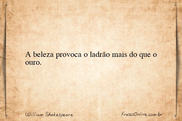 Frase de William Shakespeare