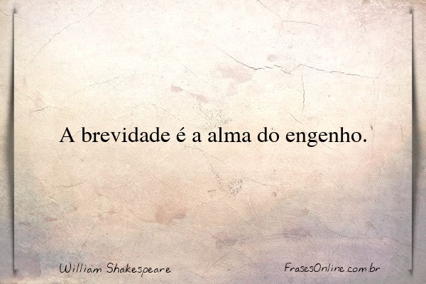 Frase de William Shakespeare