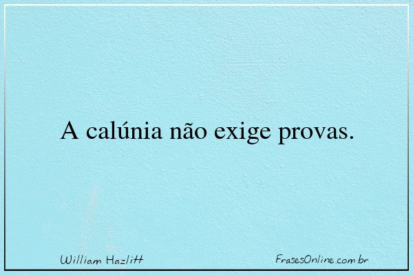 Frase de William Hazlitt