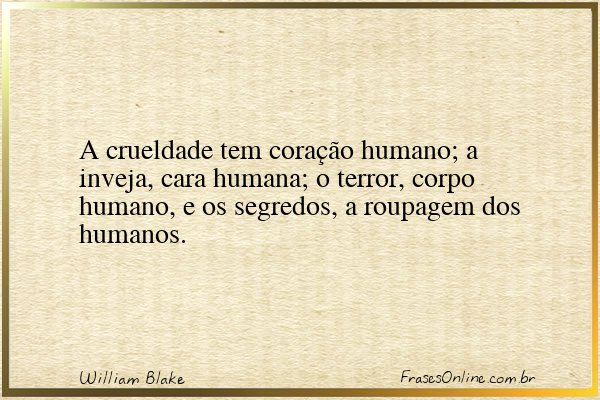 Frase de William Blake