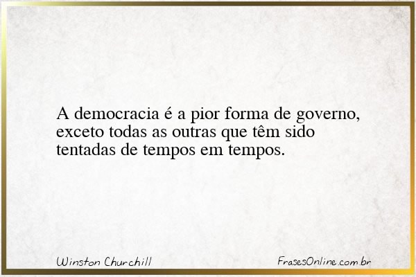 Frase de Winston Churchill
