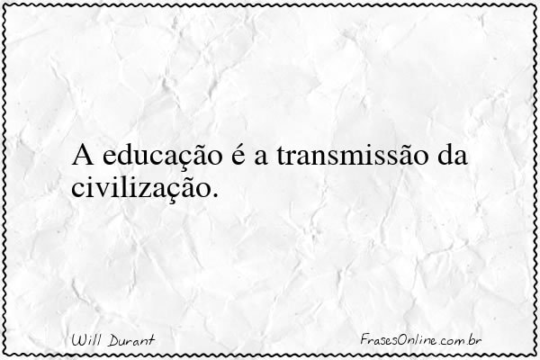 Frase de Will Durant