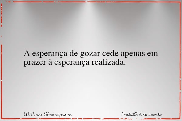 Frase de William Shakespeare