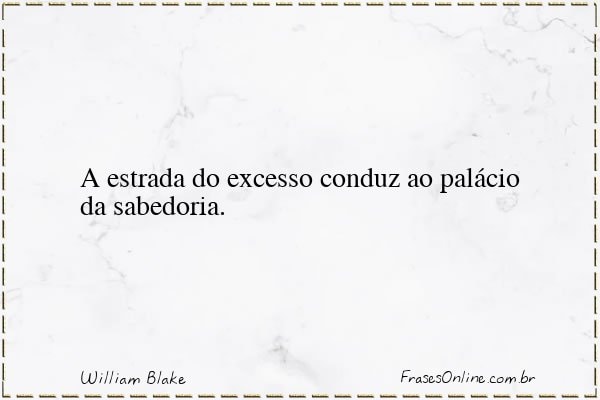 Frase de William Blake