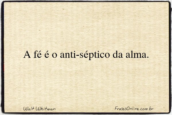 Frase de Walt Whitman