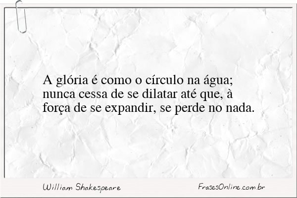 Frase de William Shakespeare