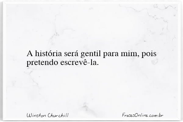 Frase de Winston Churchill