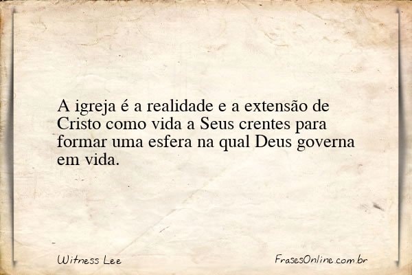 Frase de Witness Lee