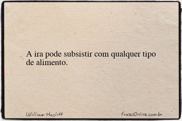 Frase de William Hazlitt