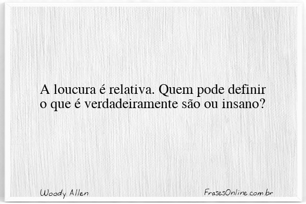 Frase de Woody Allen