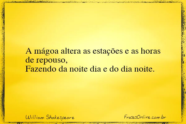 Frase de William Shakespeare