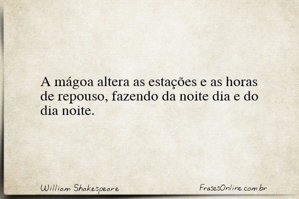 Frase de William Shakespeare