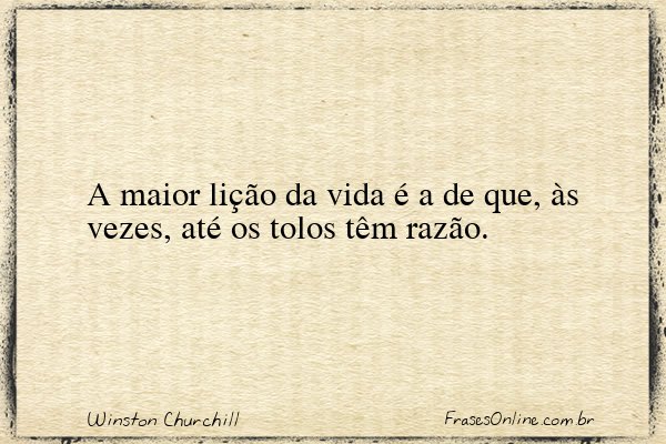 Frase de Winston Churchill