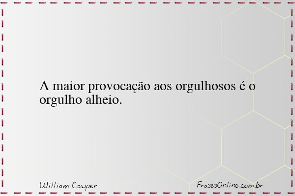 Frase de William Cowper