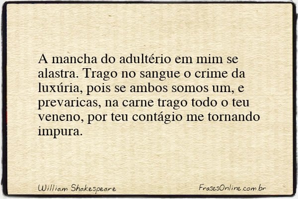 Frase de William Shakespeare
