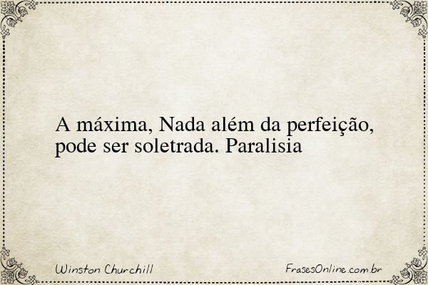 Frase de Winston Churchill
