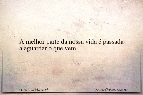 Frase de William Hazlitt