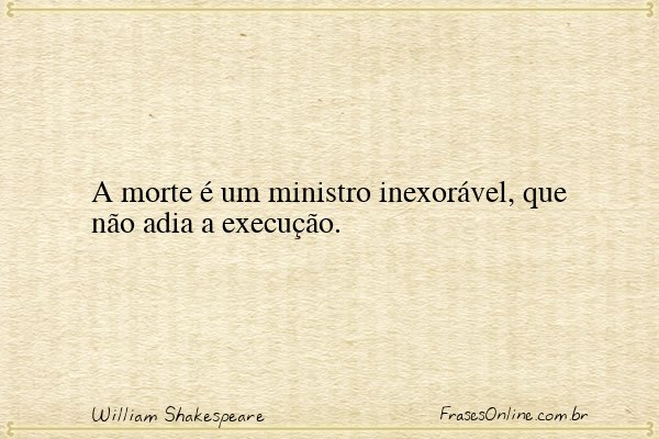 Frase de William Shakespeare