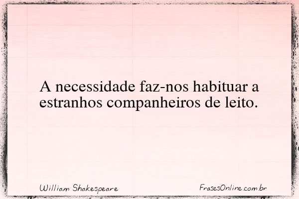 Frase de William Shakespeare