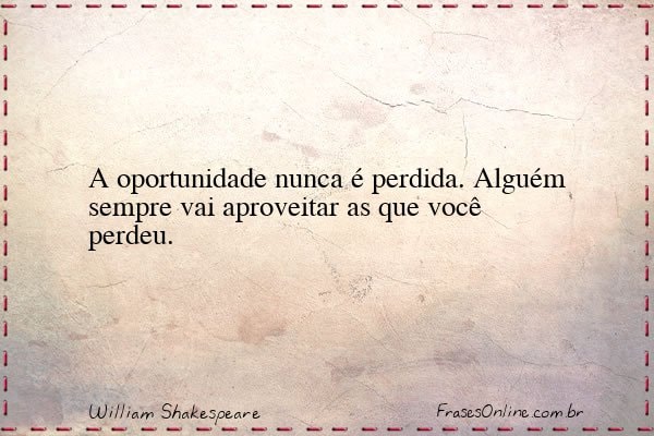 Frase de William Shakespeare