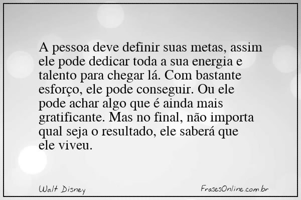 Frase de Walt Disney