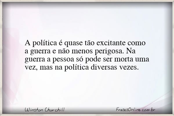 Frase de Winston Churchill