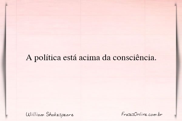 Frase de William Shakespeare