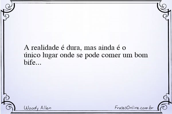 Frase de Woody Allen