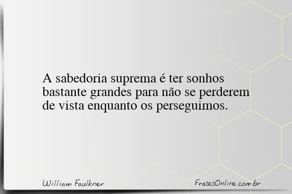 Frase de William Faulkner
