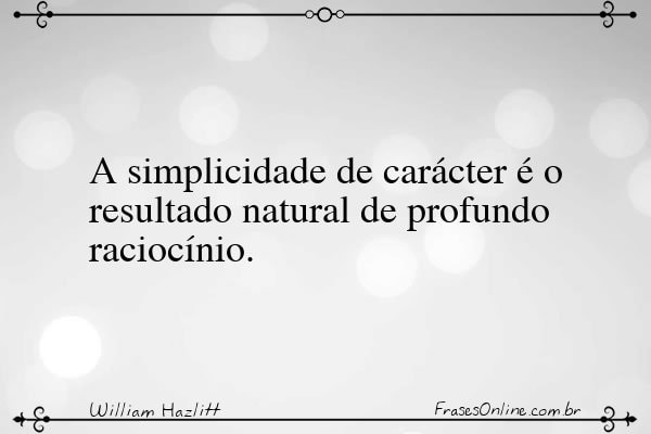 Frase de William Hazlitt