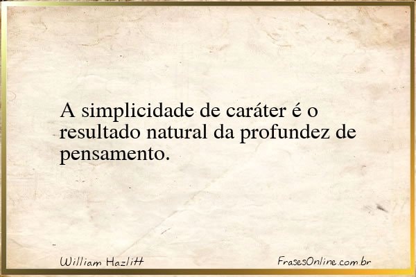 Frase de William Hazlitt