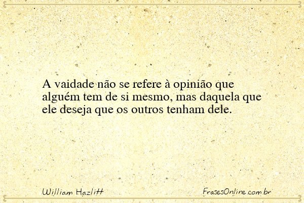 Frase de William Hazlitt