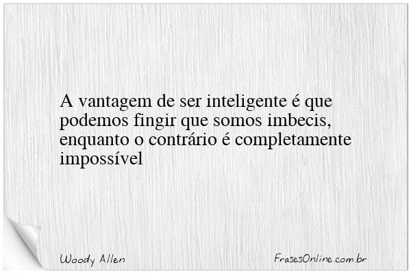 Frase de Woody Allen